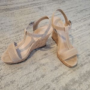 Charles David T-Strap Wedges
